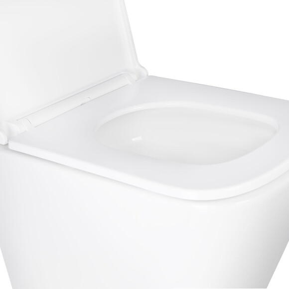 Комплект Qtap Tern QT1733052EUQW47437 (унитаз подвесной Qtap Tern Rimless QT17332303ASW + биде подвесное Qtap Tern QT17551303GW), фото 3