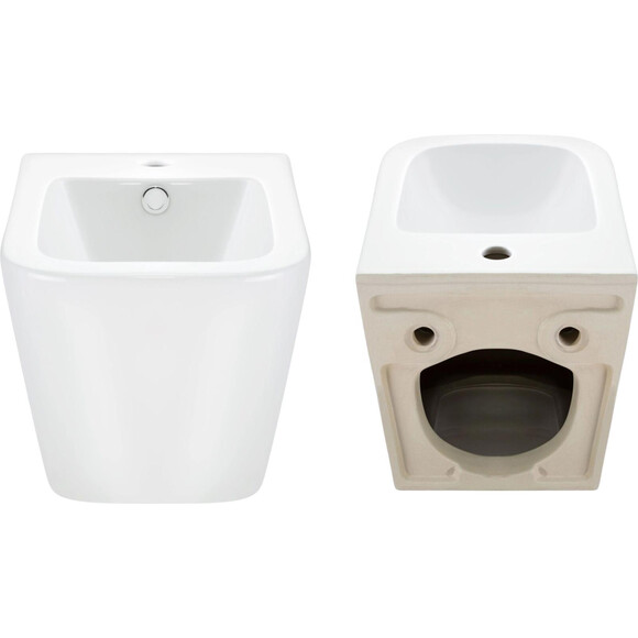Комплект Qtap Tern QT1733052EUQW47437 (унитаз подвесной Qtap Tern Rimless QT17332303ASW + биде подвесное Qtap Tern QT17551303GW), фото 13