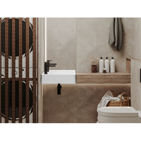 Раковина Miraggio Marrakesh 380 R Miramarble 8814254 (51x38 см, белая глянцевая), Доступные размеры: 51 x 38 R, Цвет производителя: белый глянец, Технология производства: Miramarble, фото 4