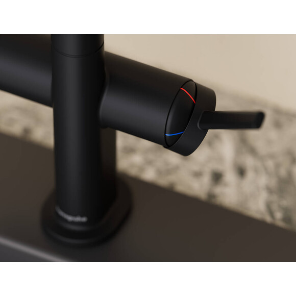 Змішувач для кухні Hansgrohe Talis Select M54 PowderSpray Black Matt 72861670 (чорний матовий, з гнучким виливом), Колір виробника: чорний матовий, фото , изображение 3