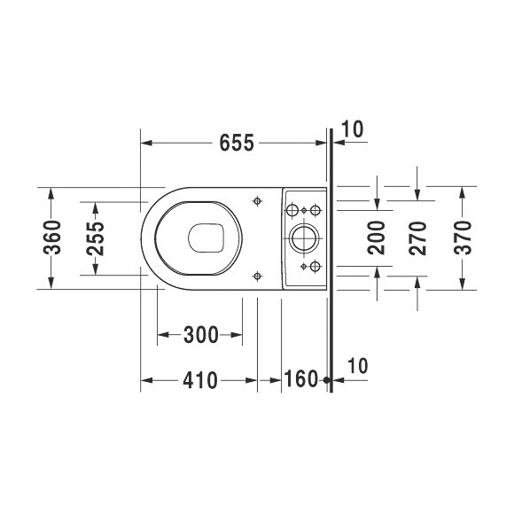 Унітаз-компакт Duravit Starck 3 0126090000+0920100005 (без сидіння), фото , изображение 6