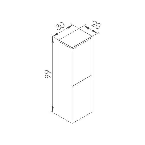 Комплект меблів Imprese Black Edge 90 см дуб f32119OK(3) (тумба підвісна + накладний умивальник + пенал підвісний), Доступні розміри: 90, Колір виробника: дуб, фото , изображение 8