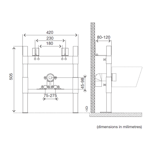 Інсталяція для біде Oli 008908+618547, фото , изображение 3