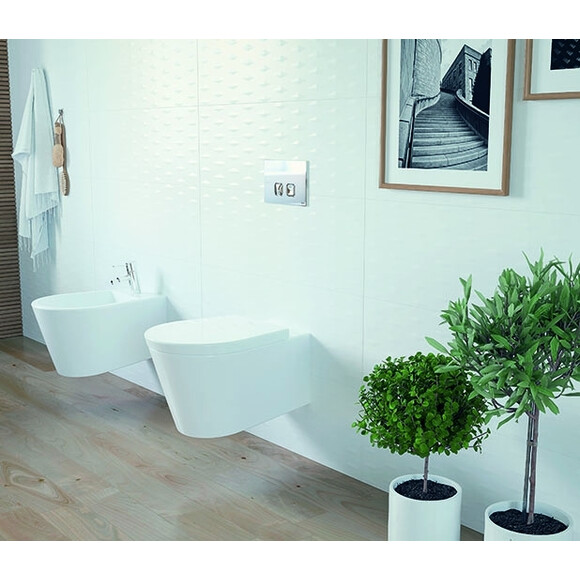 Клавиша смыва Oli Plain 070827 (хром), Цвет производителя: хром, фото 2