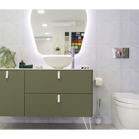 Клавиша смыва Oli Globe 152950 (хром), Цвет производителя: хром, фото 2