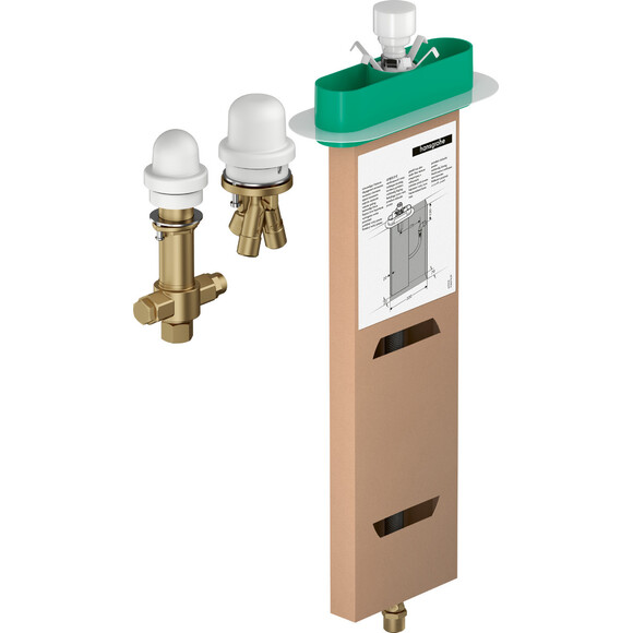 Прихована частина змішувача прихованого монтажу для ванни Hansgrohe 13481180 (на 3 отвори), фото 