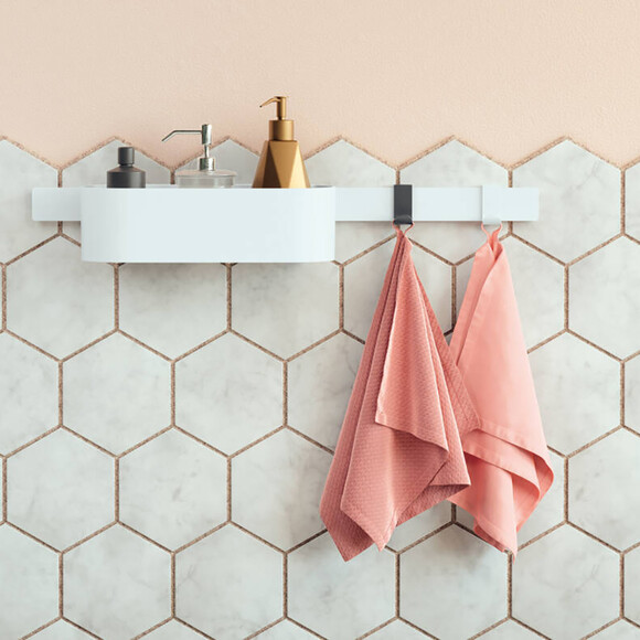 Косметическая ёмкость Hansgrohe Wallstoris White Matt 27912700 (белая матовая, настенная), Цвет производителя: белый матовый, фото 2