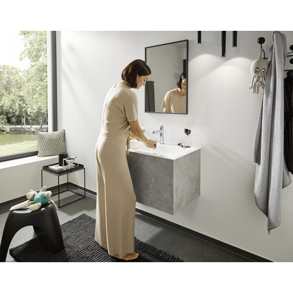 Смеситель для умывальника Hansgrohe Finoris Chrome 76023000 (хром, с донным клапаном), Цвет производителя: хром, фото 5