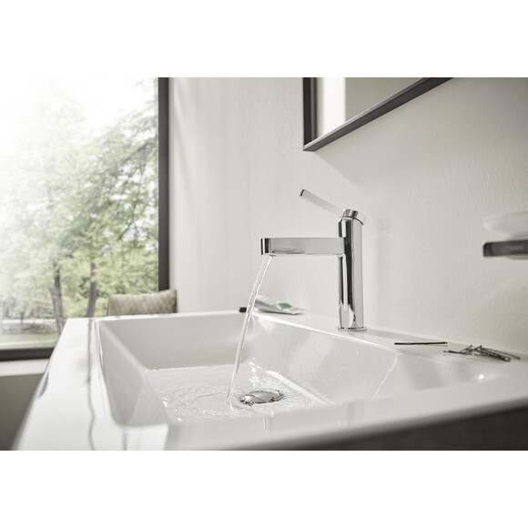 Смеситель для умывальника Hansgrohe Finoris Chrome 76023000 (хром, с донным клапаном), Цвет производителя: хром, фото 2