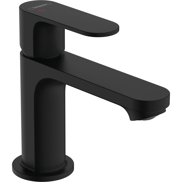 Змішувач для умивальника Hansgrohe Rebris S Black Matt 72586670 (чорний матовий, з донним клапаном), Колір виробника: чорний матовий, фото 