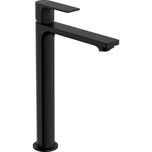 Смеситель для умывальника Hansgrohe Rebris E Black Matt 72591670 (черный матовый, высокий, с донным клапаном), Цвет производителя: черный матовый, фото 