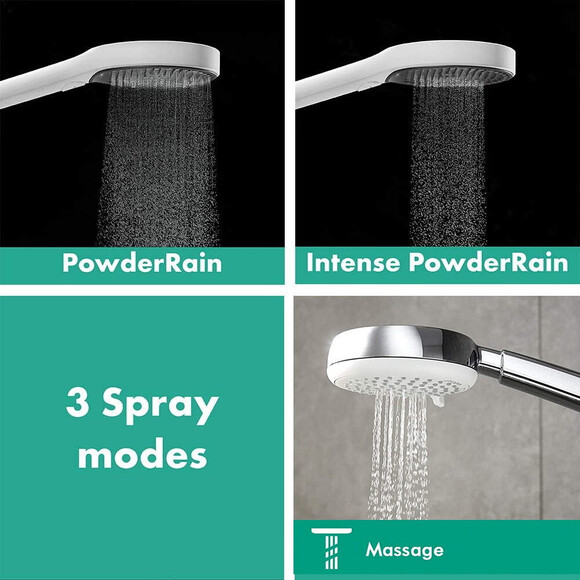 Лійка для душу Hansgrohe Pulsify Select S Chrome 24303000 (хром, трирежимна, зі шлангом та тримачем), Колір виробника: хром, фото , изображение 4