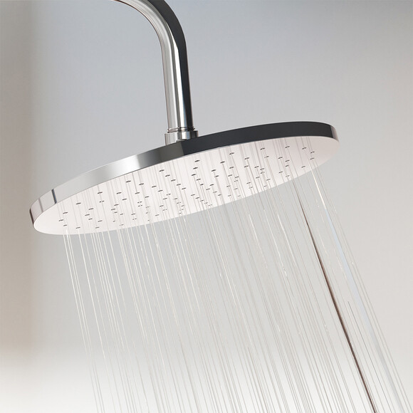 Душова система з термостатом Damixa Jupiter 977750000 (з полицею), Колір виробника: хром, фото , изображение 5