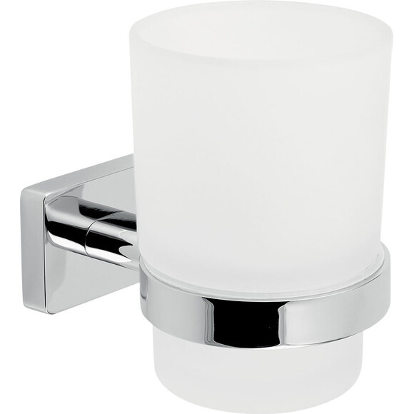 Стакан для зубных щеток Ferro Greta Chrome AGR03 (хром, настенный), Цвет производителя: хром, фото 