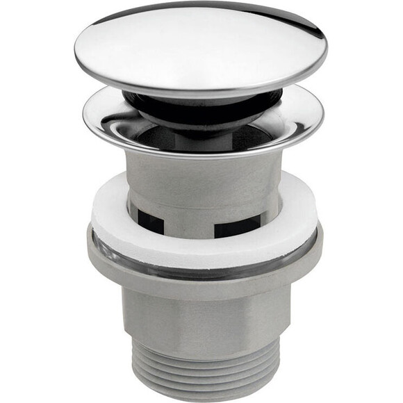 Донний клапан Ferro Chrome S287PP-B (з переливом), фото 