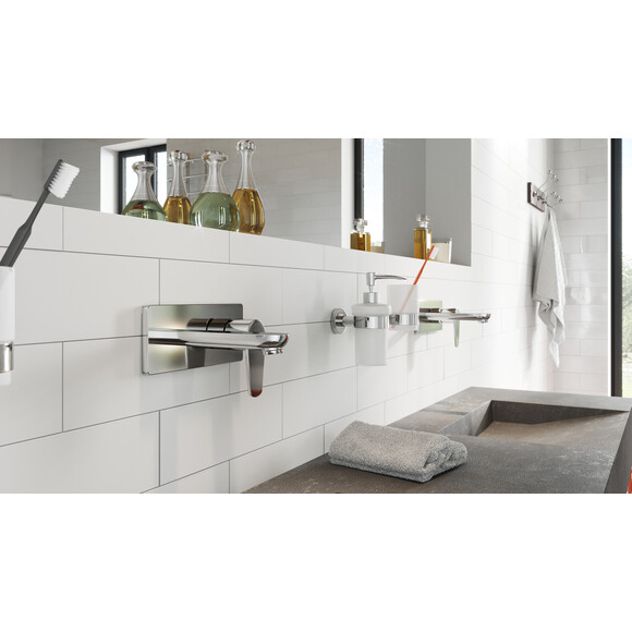 Склянка для зубних щіток Ferro Grace Chrome AC03 (настінний), фото , изображение 3