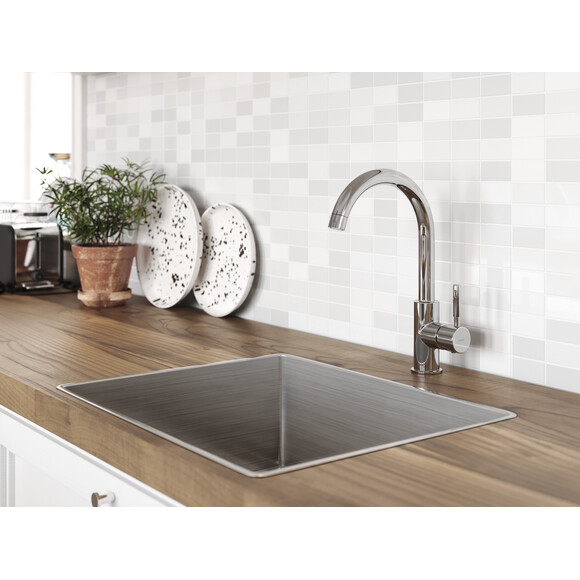 Змішувач для кухні Ferro Lugio Chrome BLG4, фото , изображение 2