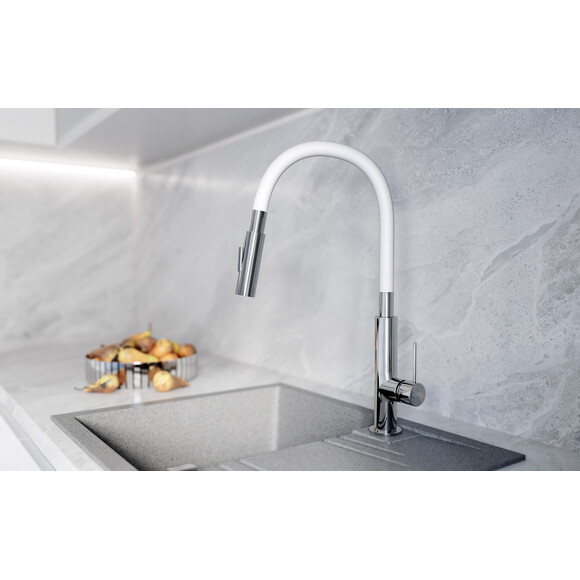 Мойка для кухни Ferro Mezzo II Grey DRGM48/58GA (58x48 см, серая, с сифоном и клапаном-автоматом), Доступные размеры: 58 x 48, Цвет производителя: серый, фото 2