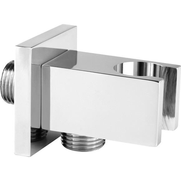 Підключення для душового шлангу Ferro Chrome PKN15 (з тримачем), фото 