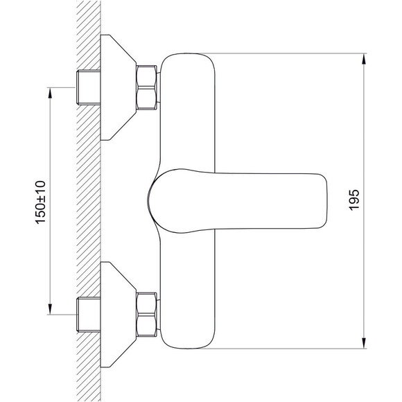 Смеситель для душа Koller Pool Kvadro Start 1136320305, фото 5