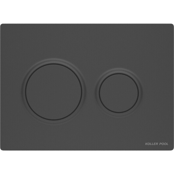 Панель смыва Koller Pool Air Black Matt KP-230-017 (2358510657, черная матовая), Цвет производителя: черный матовый, фото 