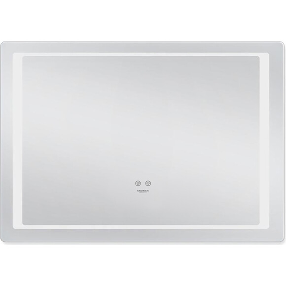 Дзеркало для ванної кімнати Kroner KRP Spiegel HR2-7050 (70x50 см, з підсвічуванням та антизапотіванням), Доступні розміри: 70 x 50, фото , изображение 2