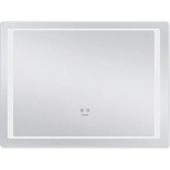 Зеркало для ванной комнаты Kroner KRP Spiegel HR2-8060 (80x60 см, с подсветкой и антизапотеванием), Доступные размеры: 80 x 60, фото 2