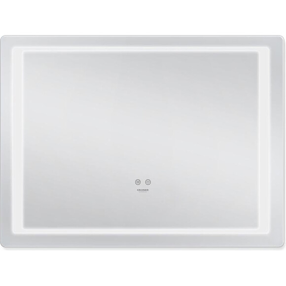 Зеркало для ванной комнаты Kroner KRP Spiegel HR2-8060 (80x60 см, с подсветкой и антизапотеванием), Доступные размеры: 80 x 60, фото 3