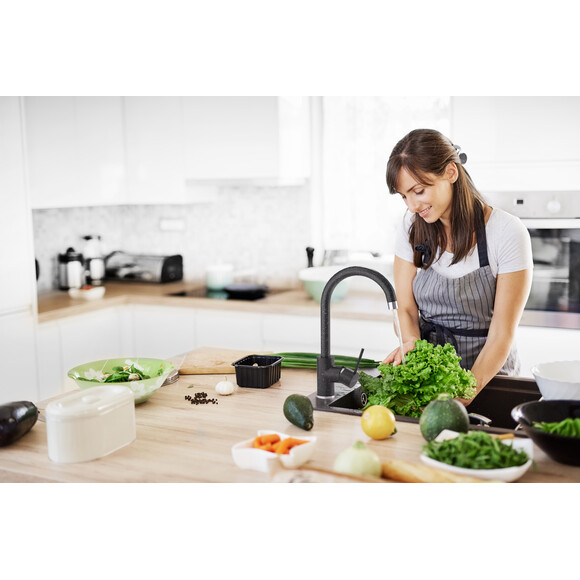 Смеситель для кухни Ferro Freya Graphite BFR41B (графитовый), Цвет производителя: графит, фото 2