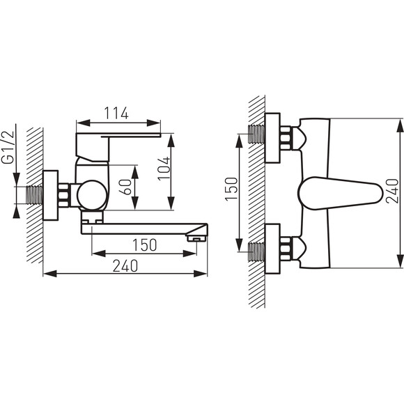 Смеситель для умывальника Ferro Algeo Chrome BAG3, фото 4