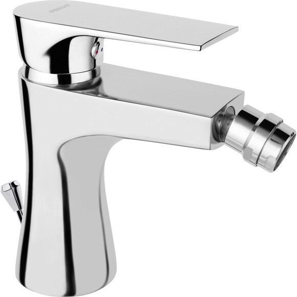 Змішувач для біде Ferro Algeo Square Chrome BAQ6 (з донним клапаном), фото 