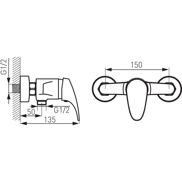 Смеситель для душа Ferro One BFO7, фото 8
