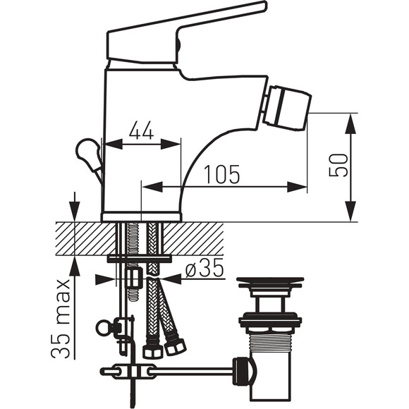 Смеситель для биде Ferro Smile BSM6, фото 3