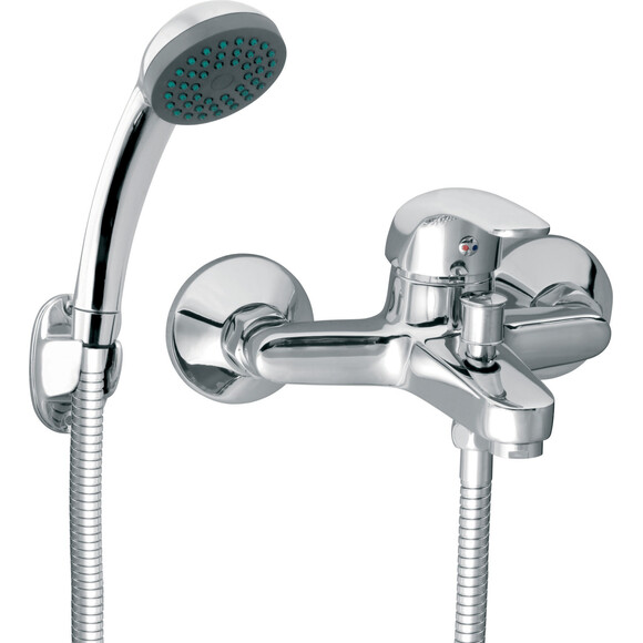 Змішувач для ванни Ferro Vasto Chrome BVA11 (з лійкою та шлангом), фото 