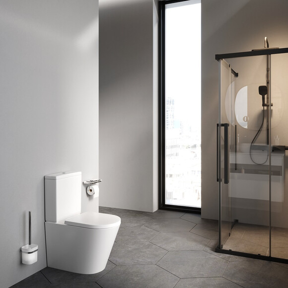 Безободковый унитаз-компакт Am.Pm Func CFA8600SC (с сиденьем), фото 3