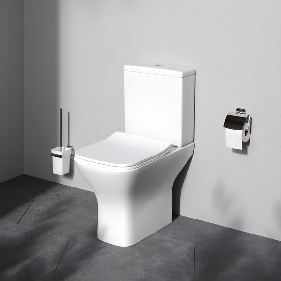 Безобідковий унітаз-компакт Am.Pm Gem CGA8601SC (з сидінням), фото , изображение 2