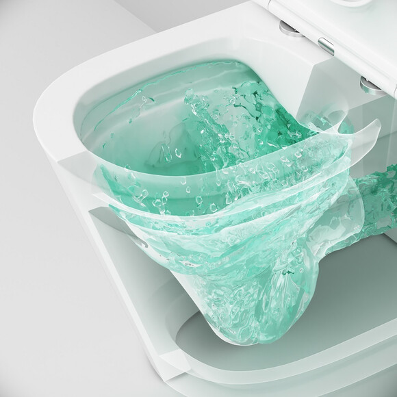 Безободковый унитаз-компакт Am.Pm Func CFA8600SC (с сиденьем), фото 9