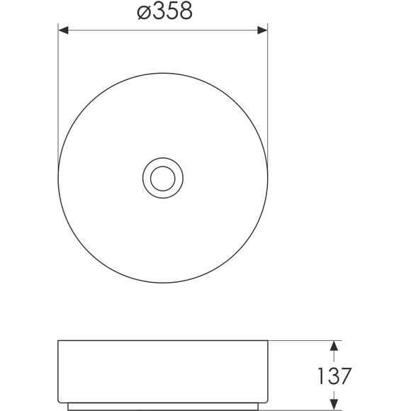 Умывальник Imprese Matt Pink i11102MP (36 см, розовый матовый), Доступные размеры: 36 x 36, Цвет производителя: розовый матовый, фото 2
