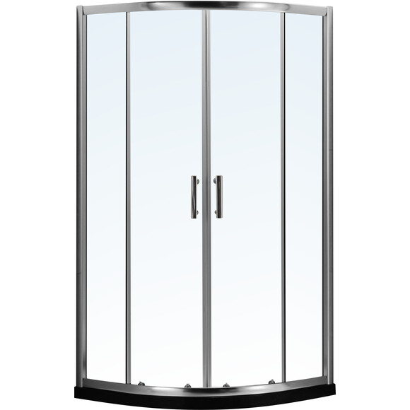 Душевая кабина RJ Chrome K9170-FBM-1006 (100x100 см, стекло прозрачное, профиль хром), Доступные размеры: 100 x 100, Цвет производителя: хром, фото 