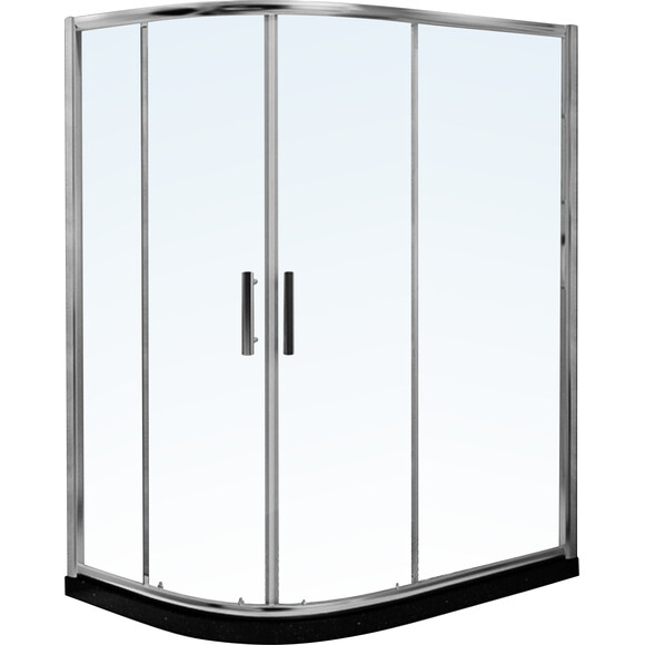Душова кабіна RJ Chrome K9177-FBM-1021 right (120x90 см, скло прозоре, профіль хром), Доступні розміри: 120 x 90 R, Колір виробника: хром, фото 