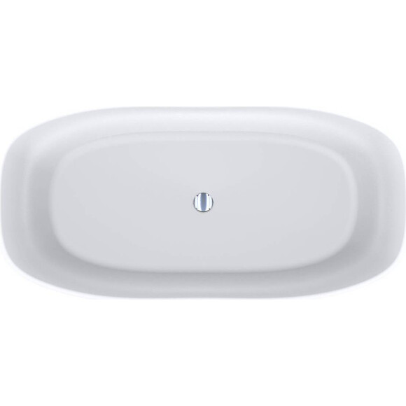 Кам'яна ванна Miraggio Santorini Mirasoft 0002409 (164x80 см, біла матова, окремостояча), Технологія виробництва: Mirasoft Technology, Колір виробника: білий матовий, фото , изображение 2