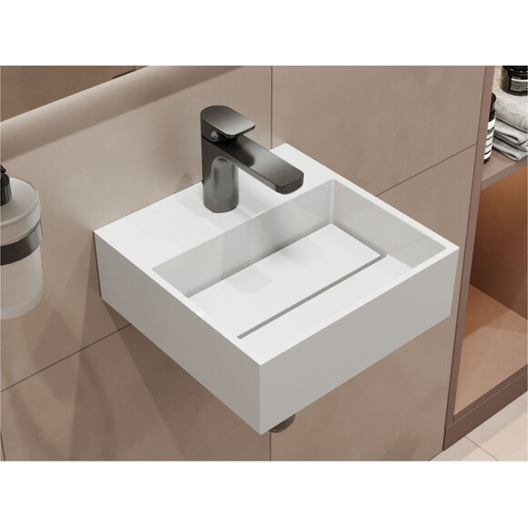 Умивальник Miraggio Toni 300 Miramarble 8814241 (30x30 см), Доступні розміри: 30 x 30, Технологія виробництва: Miramarble, фото , изображение 2