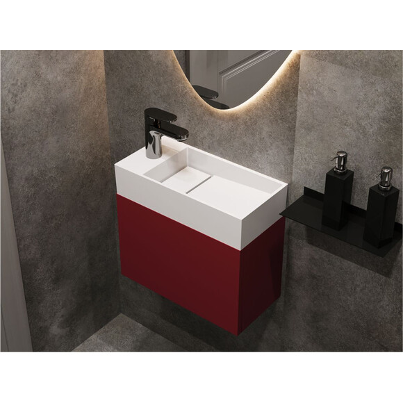 Умивальник Miraggio Toni 450 Miramarble 8814584 (45x22 см), Доступні розміри: 45 x 22, Технологія виробництва: Miramarble, фото , изображение 4