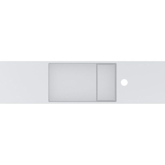 Умывальник-столешница Miraggio Toni 850 L Mirasoft 8814206 (85x22 см, белый матовый, с крылом), Доступные размеры: 85 x 22 L, Технология производства: Mirasoft Technology, фото 3