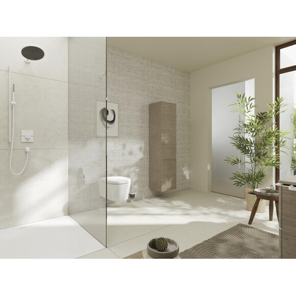 Змішувач прихованого монтажу для ванни з термостатом Hansgrohe ShowerSelect Comfort E Matt White 15572700+01500180 (білий матовий, внутрішня частина в комплекті), Колір виробника: білий матовий, фото , изображение 2