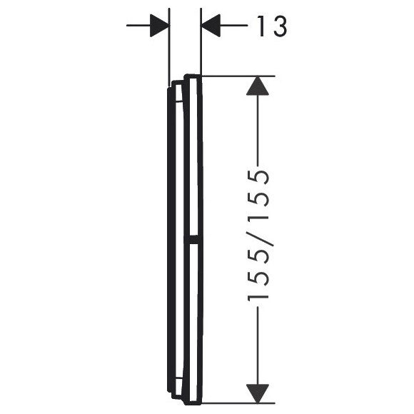 Перемикач на 3 споживачів Hansgrohe ShowerSelect Comfort E Brushed Black Chrome 15573340+01500180 (брашований чорний хром, внутрішня частина в комплекті), Колір виробника: брашований чорний хром, фото , изображение 14