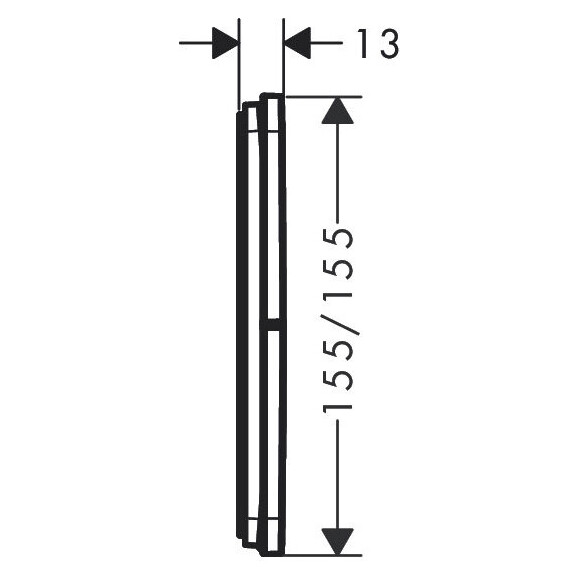Переключатель на 3 потребителя Hansgrohe ShowerSelect Comfort Q Chrome 15587000+01500180 (хром, внутренняя часть в комплекте), Цвет производителя: хром, фото 14