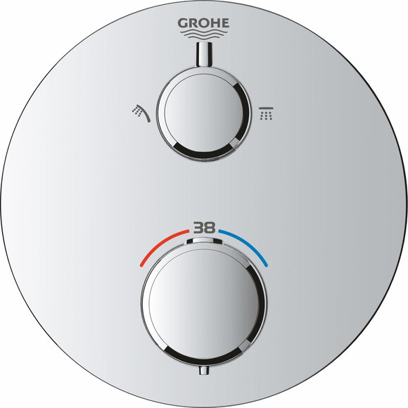 Душова система з термостатом Grohe Grohtherm Rainshower Mono 310 Chrome 34869000 (прихованого монтажу), фото , изображение 7
