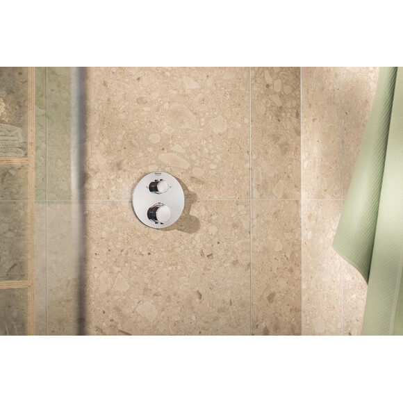 Душова система з термостатом Grohe Grohtherm Rainshower Mono 310 Chrome 34869000 (прихованого монтажу), фото , изображение 3