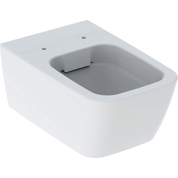 Безобідковий підвісний унітаз Geberit iCon Square Rimfree 201950000+571910000 (з сидінням), фото , изображение 6